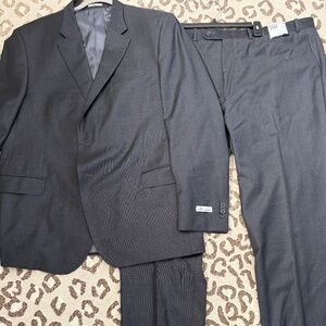 Peter Millar Gray Plaid Suit